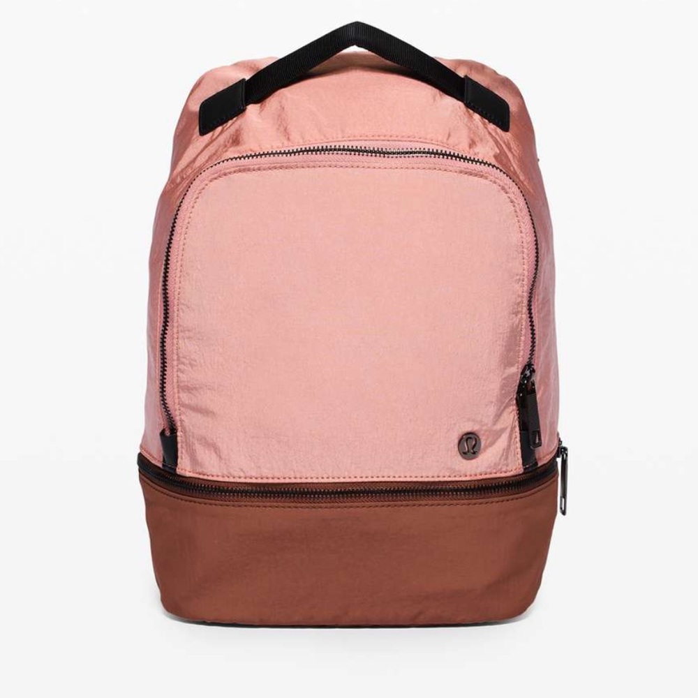 Lululemon city adventurer backpack ancient copper pink *stain